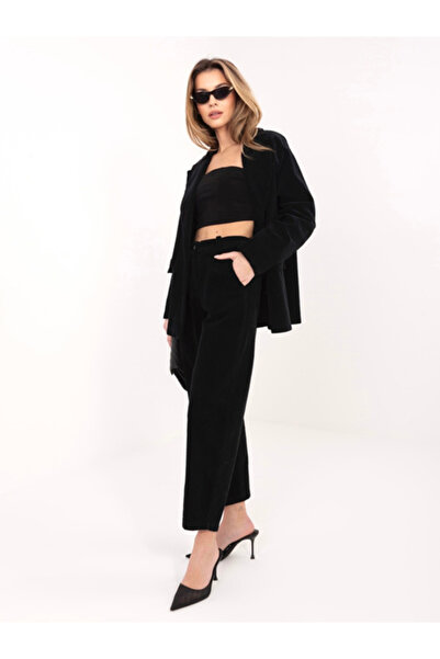 rue parıs Women's Pants, RUE PARIS, Cotton, Black, model IT-SP-FL8916.80