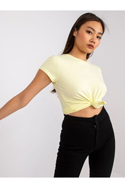 Basic Feel Good Tricou Dama Mini, Decolteu rotund, BASIC FEEL GOOD, Galben de...