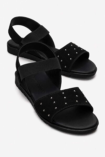CCWAY AYAKKABI 3 Row Troc Women's Sandals Black