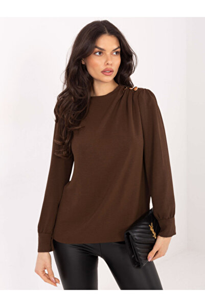 Italy Moda Bluza Dama, ITALY MODA, Viscoza, Maneca lunga, Maro, model MI-BZ-2...