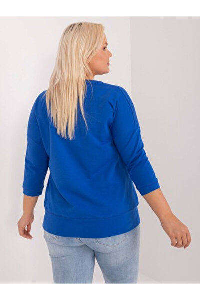 Relevance Bluza Dama, RELEVANCE, Bumbac, Maneca 3/4, Cobalt, model RV-BZ-9221.95