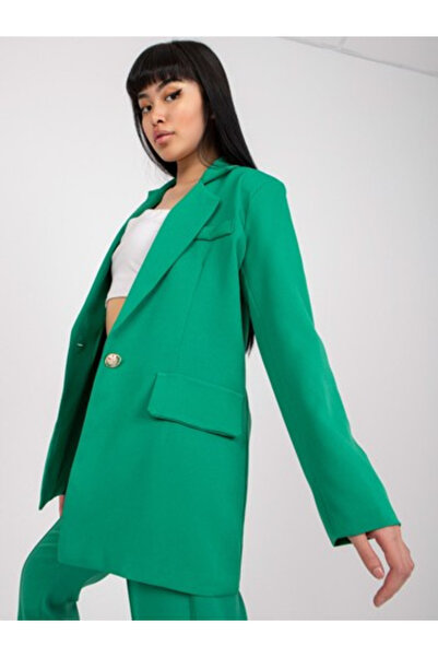 Italy Moda Sacou Dama, ITALY MODA, Poliester, Elegant, Verde deschis, model D...