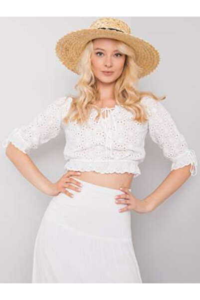 Och Bella Top Dama, Och Bella, Bumbac, Maneca scurta, Alb, model TW-TP-BI-254...