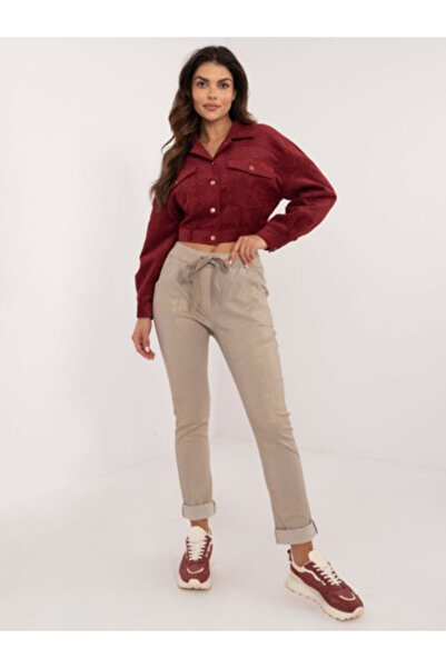 Italy Moda Pantaloni Dama, ITALY MODA, Viscoza, Bej, model DHJ-SP-21258.32