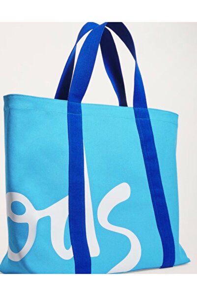 Harrods Harod's Shoulder Bag Large Size Blue Color (Original - Harod's Intern...