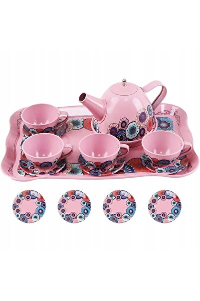 ProNice SET MARE DE CEAI CU FLORI, CEAŠĂ, TAVĂ, CEAȘȚI, CLEȘTI DE CEAI