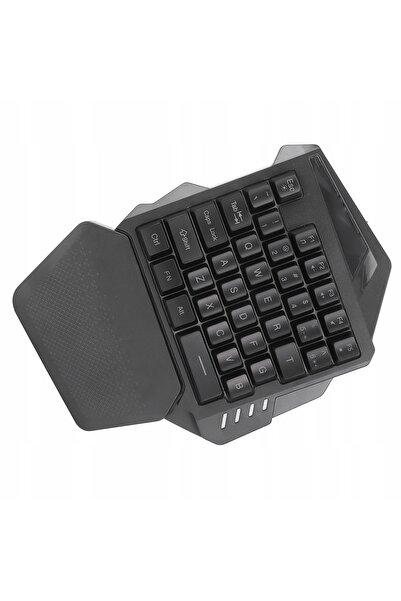 NO BRAND Tastatură mecanică de gaming RGB iluminată, cu o singură mână, 35 de...