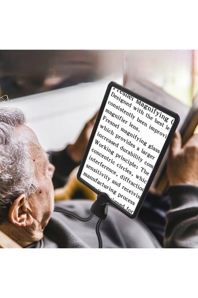 innature Lupă de mărire cu LED, cu mărire de 5 ori, pentru citit, pentru seni...