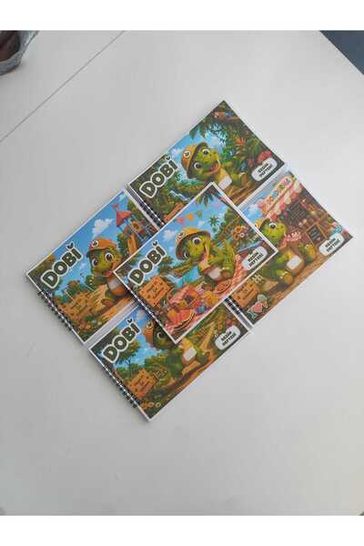 beticraft İsimli resim defteri, 5'li SET, resim defteri, dinozorlu resim deft...
