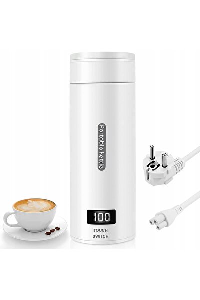 innature Fierbător electric de călătorie compact, metalic, 380 ml
