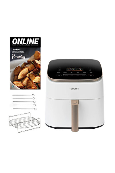 COSORI Friteuză cu aer cald fără ulei TurboBlaze Albă 1725W 6L