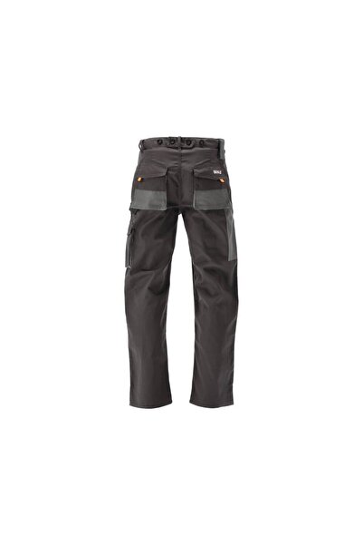 yato Salopetă de lucru L/XL PEGMA negru-gri cu 9 buzunare pentru genunchiere