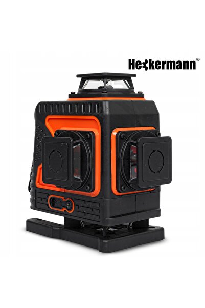 Heckermann Nivelă laser cu laser în cruce 4D 360, 2 baterii, 16 linii, cu șur...