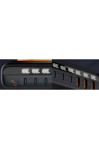 LDNIO Încărcător rapid USB, alimentator 140W GaN pentru telefon și laptop, QC...