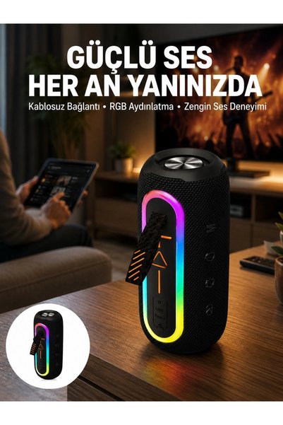 Najmaddin Kargo Bluetooth Hoparlör Uzun Pil Ömrü Taşınabilir Yüksek Ses Kaliteli Yeni Nesil