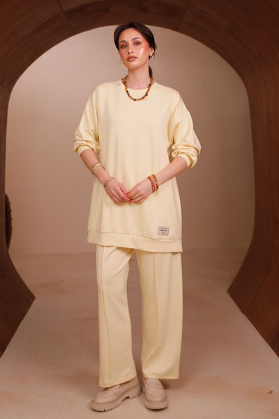 Mogi Butik Γυναικείο Oysh Modal Ύφασμα Oversize 80 εκ. Τουνίκ με Λεπτομέρεια ...