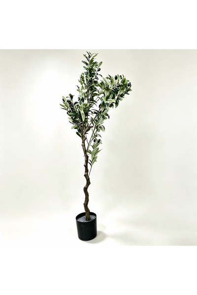 Yallabena 120cm Artificial Olive Tree in Pot, Nordic Style Faux Indoor Plant ...