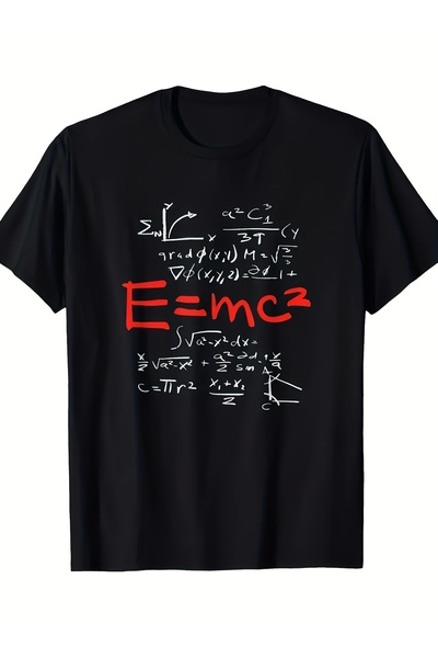 01THEONE Relativity E = Mc2 Theory Equation Physics Study T-Shirt-100% -220G ...