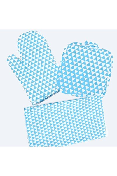 OEM Set 3 Accesorii Cuptor: Manusa, Suport oala si Șort de bucatarie - Simplu...
