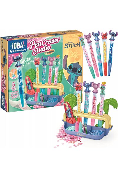 CLEMENTONI CREA IDEA PENCIL FACTORY Disney Stitch pentru copii +6 ani