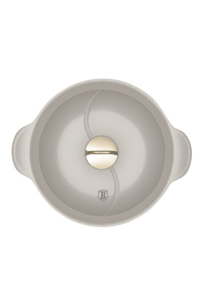 NO BRAND Tigaie Wok din granit, plată, joasă, 30 cm, 4,4 L, vase de servire