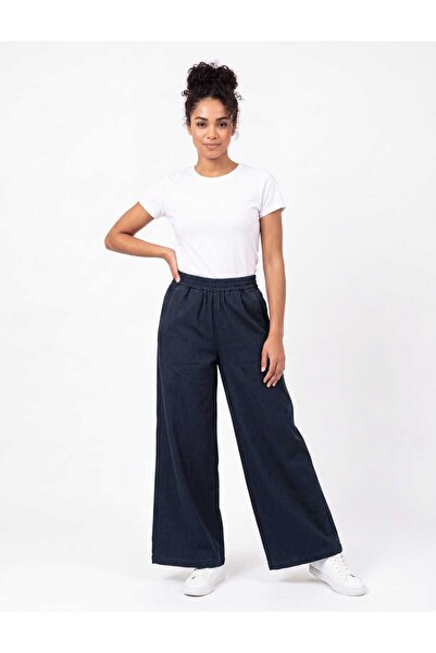 dolcemix Muslin Gabardine Mixed Loose Fit Pants