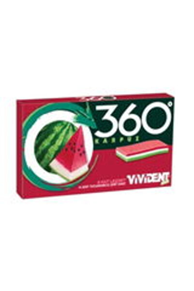 Vivident CÜZDAN 360 KARPUZ AROMALI SAKIZ 33 GR *18'Lİ