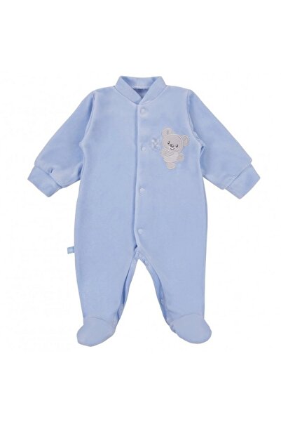 EEVI Boys' long-sleeve plush embroidered overall, blue, 56-62