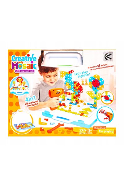Kathay-Haster Set de blocuri de construcție cu valiză și unelte, 237 piese.