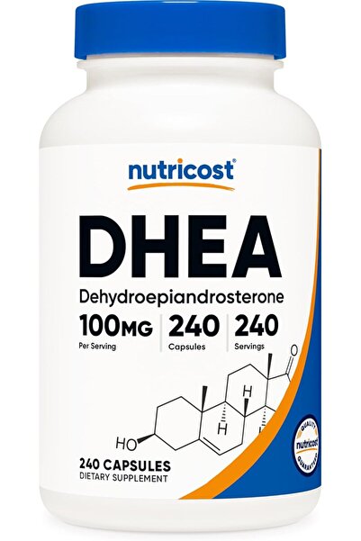 Nutricost DHEA , 100 mg , 240 Capsules Usa Menşeii DaphneLabs