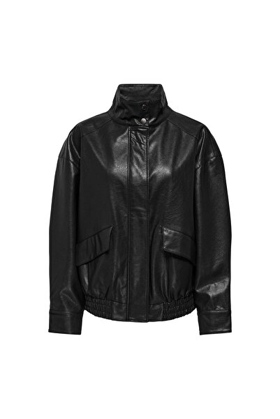 ONLY Jachetă de damă din imitație de piele 15373024 Negru