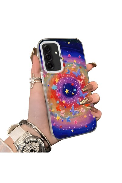 Hontinga Samsung Galaxy A26 Compatible Silicone Edge Hard Back Case Couple Ph...