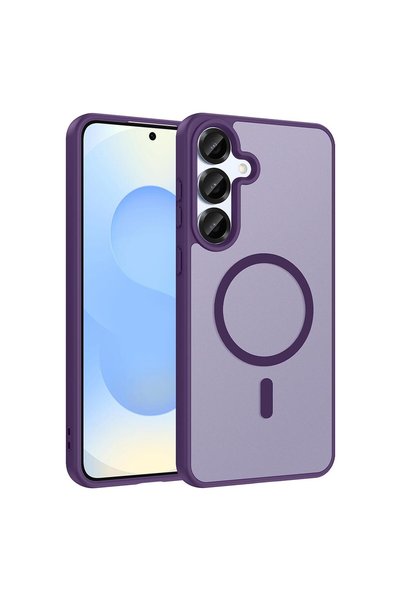 Microsonic Samsung Galaxy A36 Compatible Case Magsmoke Neo Deep Purple