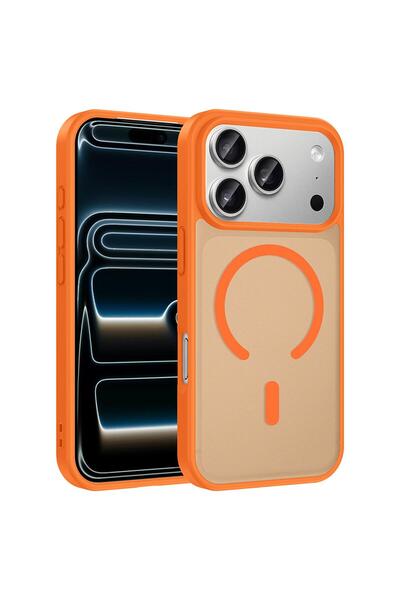 Microsonic Case Magsmoke Neo Orange Compatible with Apple iPhone 18 Pro Max