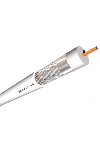 ACCORDIA ομοαξονικό καλώδιο τηλεόρασης 75Ω, 1mm, 100m, λευκό