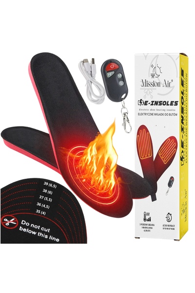 NO BRAND Branțuri încălzite pentru încălțăminte MISSION AIR E-Insoles (mărime...