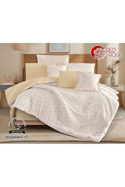 Red Rose 100% Cotton Bed Sheet, 4 Pieces, Size 170*230