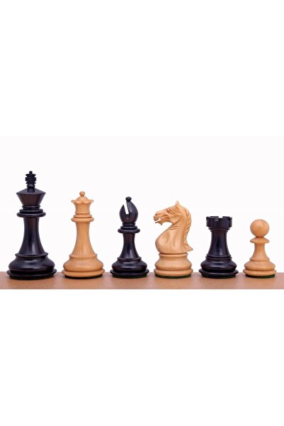 Sunrise Chess & Games Supreme Ebonised Chess Pieces 3.75''