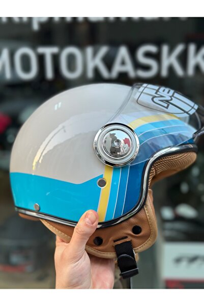 Palas Motor Retro Motosiklet Kaskı Ece 22.06 Sertifikalı ( motokaskk )
