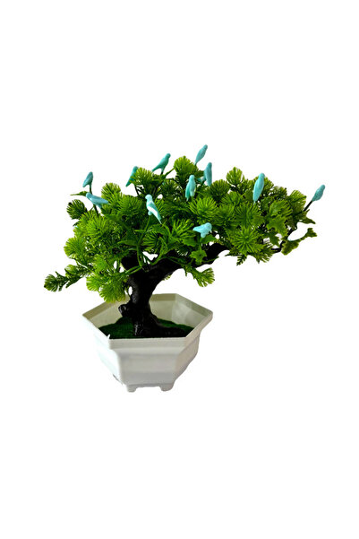 velve Bonsai decorativ artificial, cu pasari, in ghiveci miniatural, Balance ...