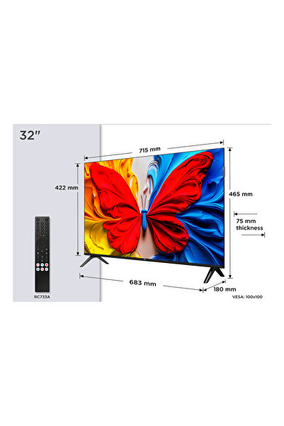 TCL Televizor 32S59K 32 QLED Android TV
