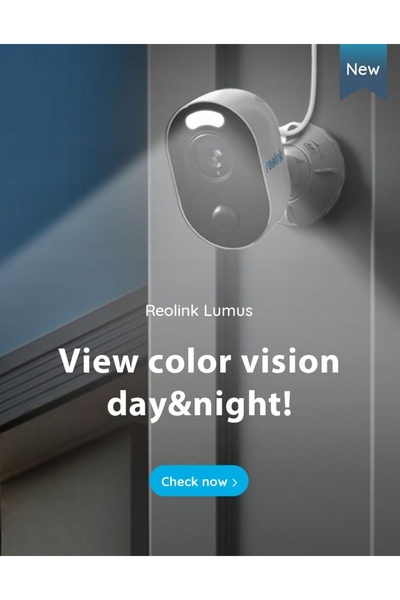 ReoLink Cameră Lumus Series E430 de exterior, Wi-Fi albă