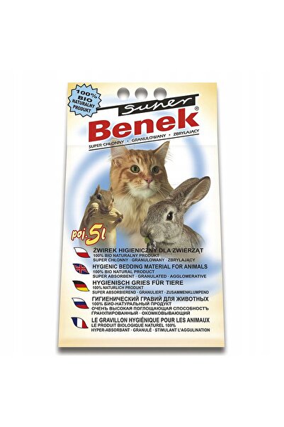 NO BRAND Cenușă pentru pisici SUPER BENEK Compact 5 L
