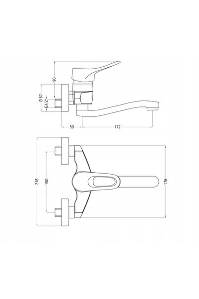 DEANTE Baterie de lavoar Neo Vero BOW050M Crom