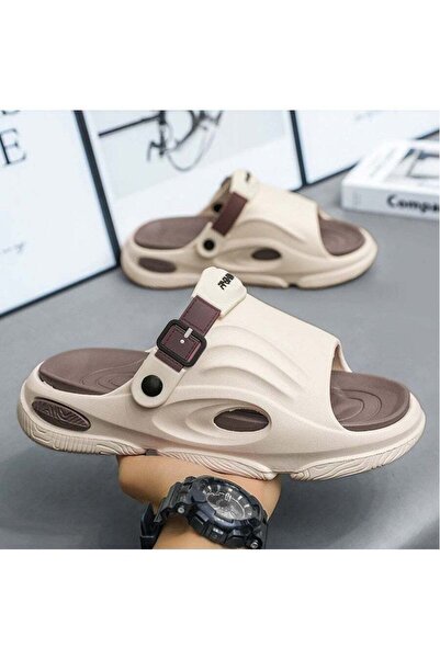 Generic Men's Slippers Thick Sole Non-slip Slip On Fashion Outdoor Beach Slip...