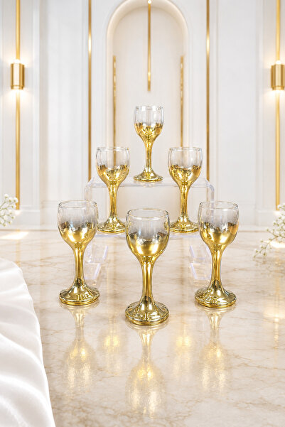 rova tr Liva Series Set of 6 Stylishly Designed Coffee and Water Glass Set wi...