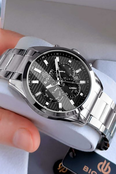 Bigotti Milano Original Men's Watch - Waterproof Steel Band Japanese Machine Stylish Boxed Gift Wristwatch Bme2030C1