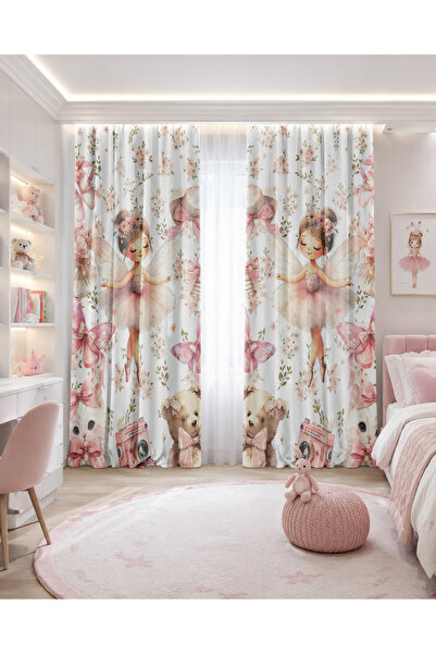 HOMESSA Ballerina Fairy Girl and Cute Animals Double Winged Children's Room B...