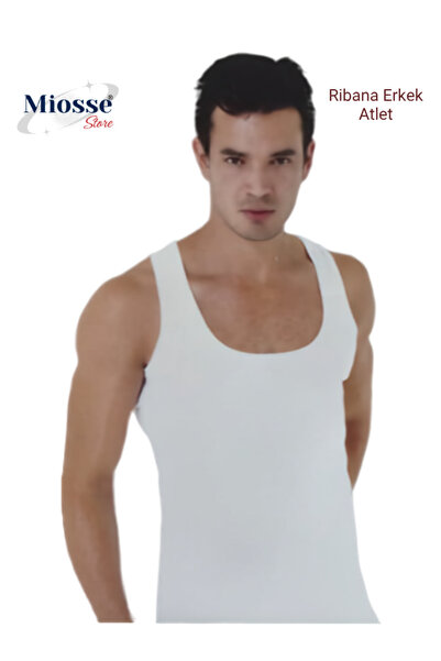 Ceylanoğlu Men's Ribbed Strap Undershirt 3-Piece Economic Package Cotton Unde...
