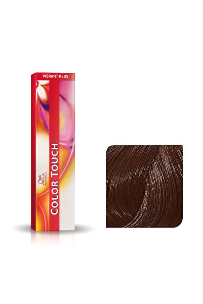 Wella Βαφή Μαλλιών 4/57 Ημιμόνιμη Χωρίς Αμμωνία - Colour Touch Μεσαίο Καφέ Μα...